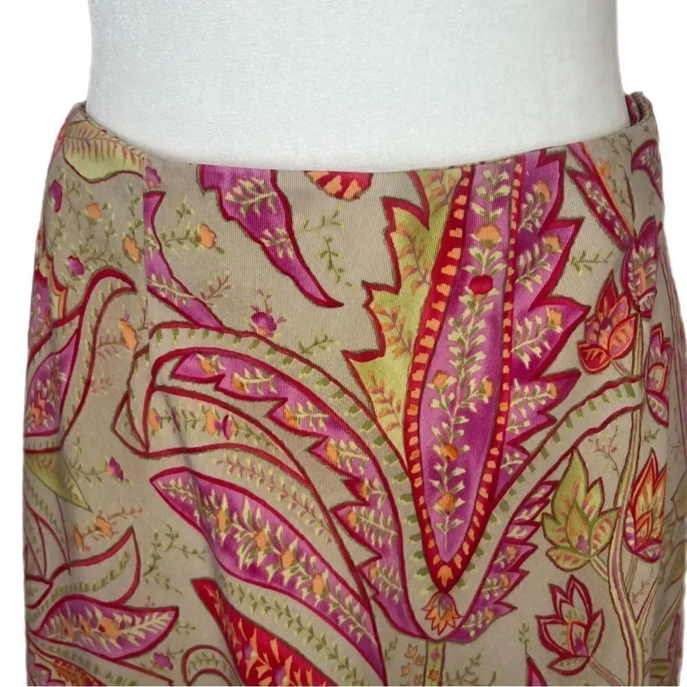 Talbots Pink Floral Skirt. Flared. Size 6. Great Condition!!